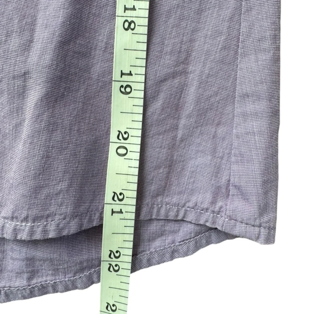 ๐ผ5 for 25๐ผ LOFT Purple Short Sleeve Button Down Shirt Size 8 - Picture 8 of 9